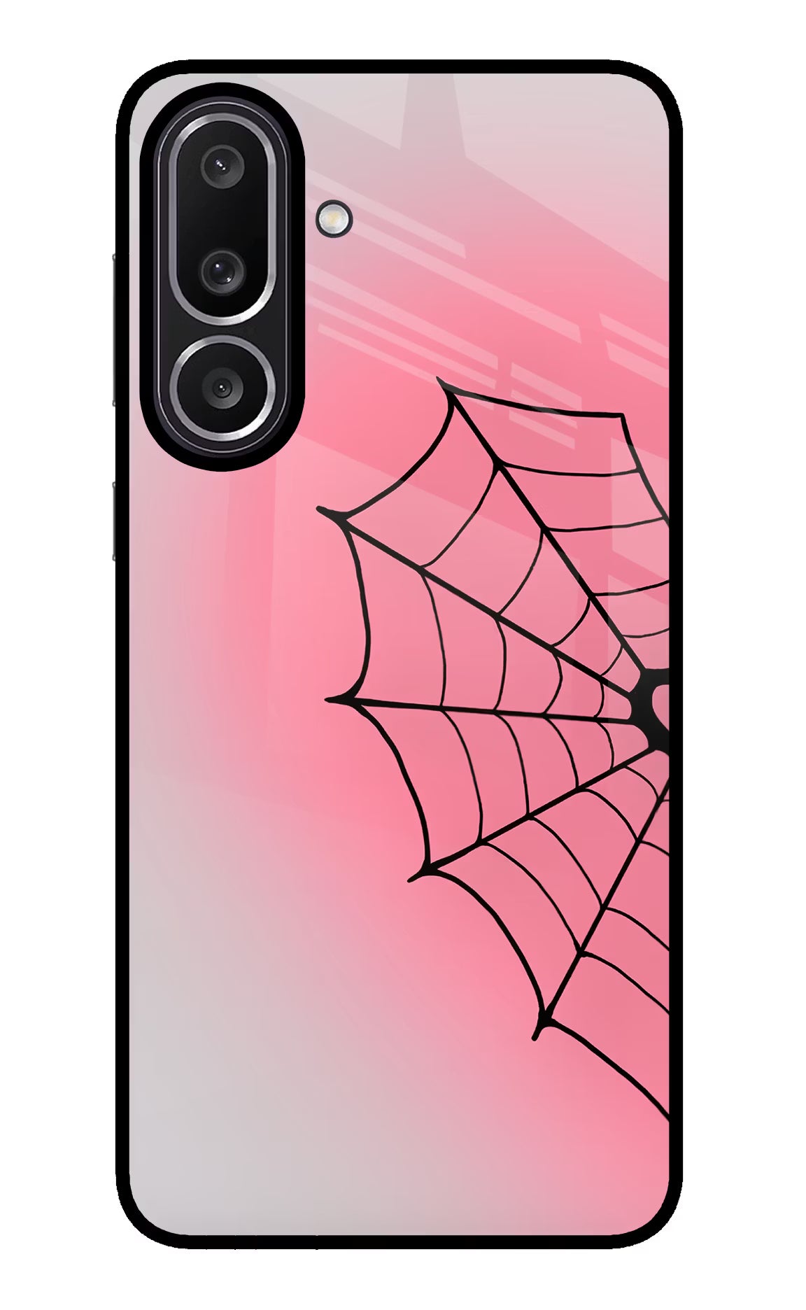 Pink Web Samsung M56 5G Glass Case