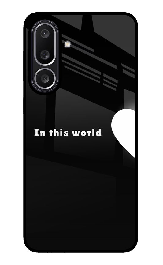 This World Samsung M56 5G Glass Case
