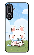 Bunny Treat Samsung M56 5G Glass Case