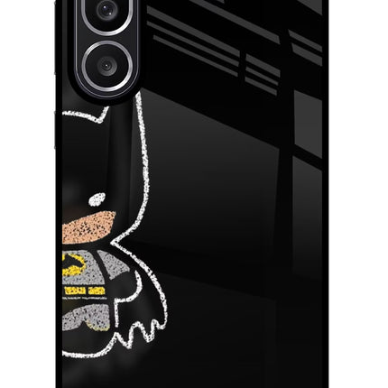 Bat Kitty Samsung M56 5G Glass Case Back Cover by Casekaro