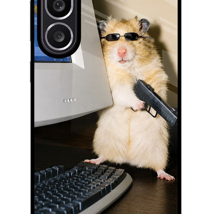 Hacker Hamster Samsung M56 5G Glass Case
