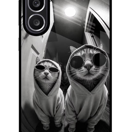 Hood Cats Samsung M56 5G Glass Case