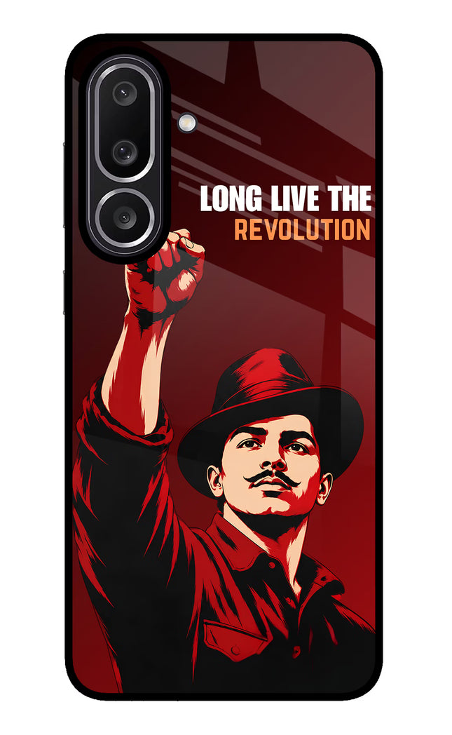 Bhagat Singh Revolution Samsung M56 5G Glass Case