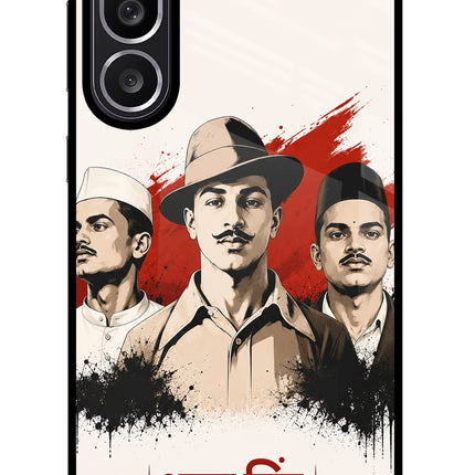 Bhagat Singh Trio Samsung M56 5G Glass Case