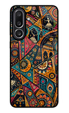Folk Print Samsung M56 5G Glass Case