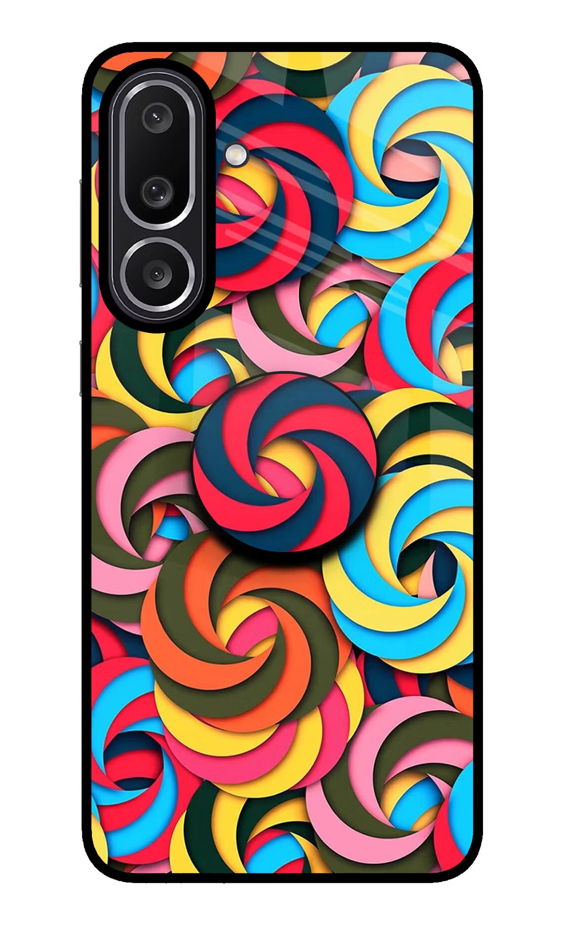 Spiral Pattern Samsung M56 5G Pop Case by Casekaro
