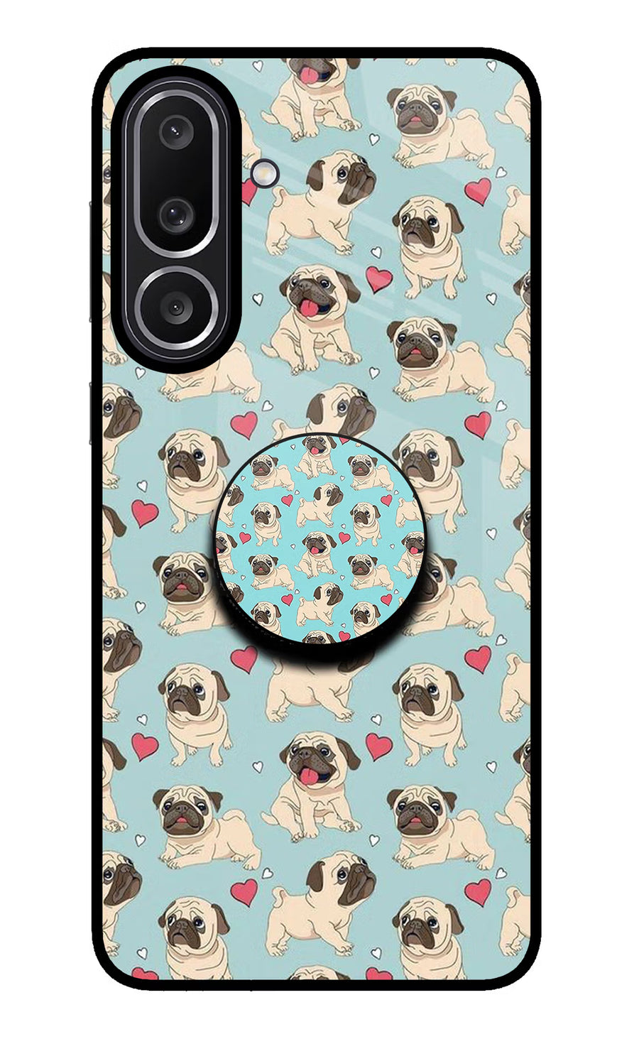 Pug Dog Samsung M56 5G Pop Case, Glass case