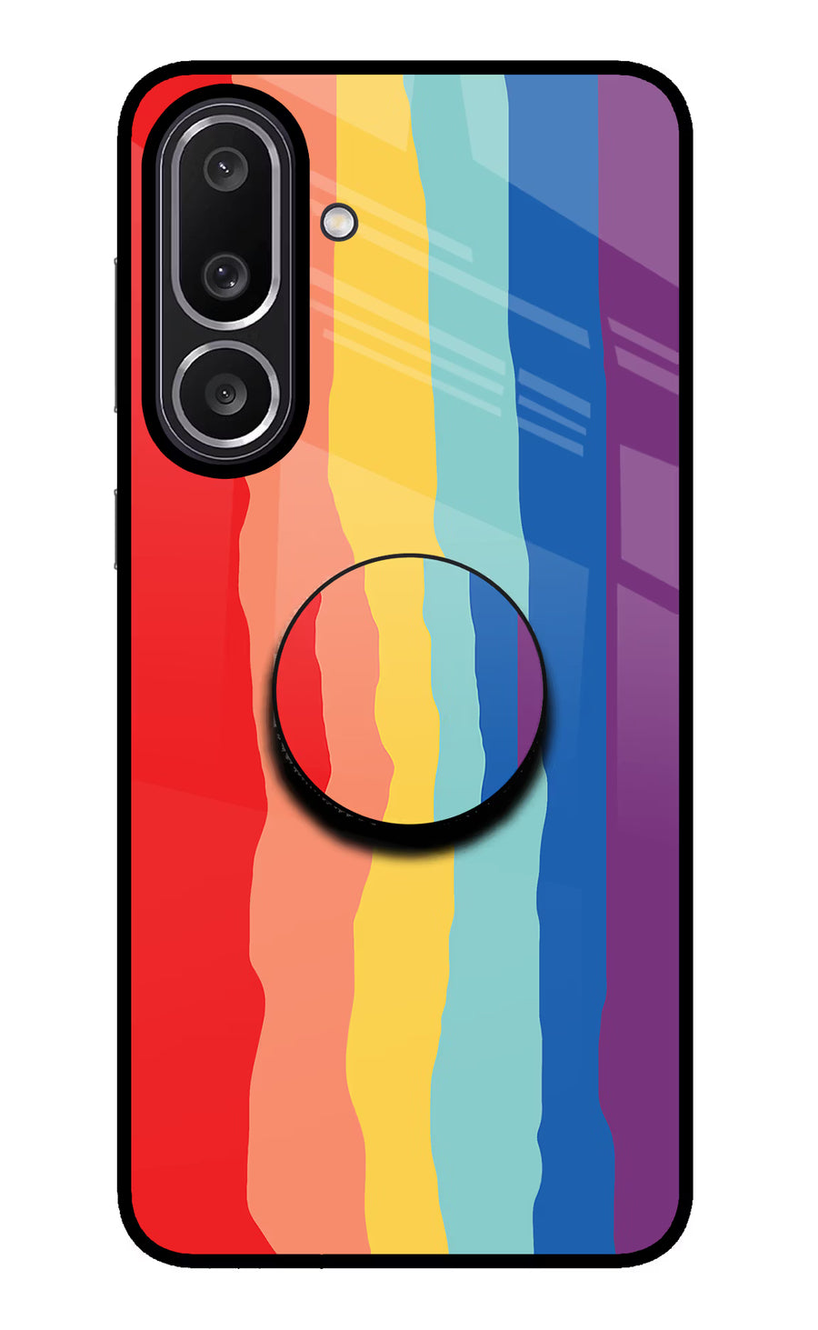 Rainbow Samsung M56 5G Pop Case, Glass case
