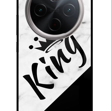 King Vivo T4 5G Glass Case Back Cover by Casekaro