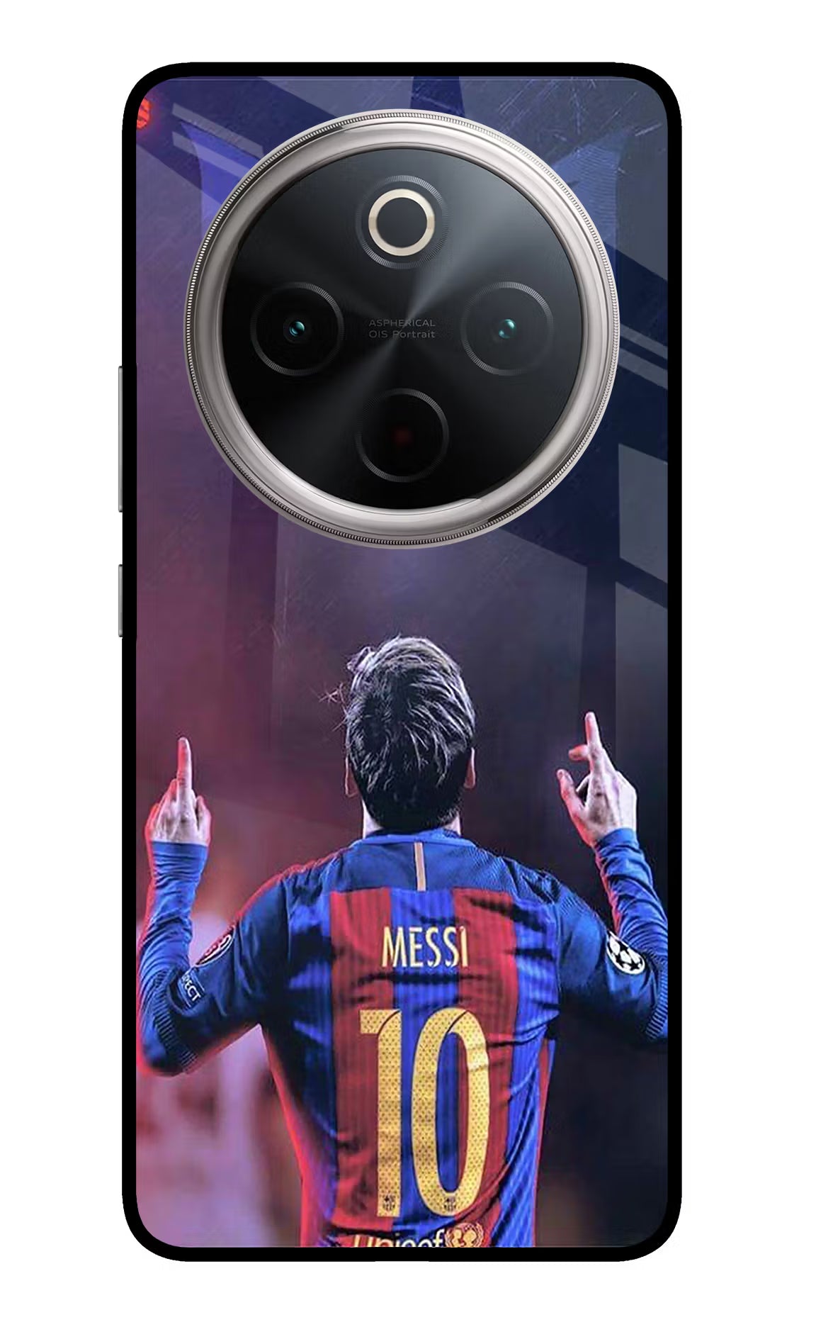 Messi Vivo T4 5G Glass Case Back Cover by Casekaro