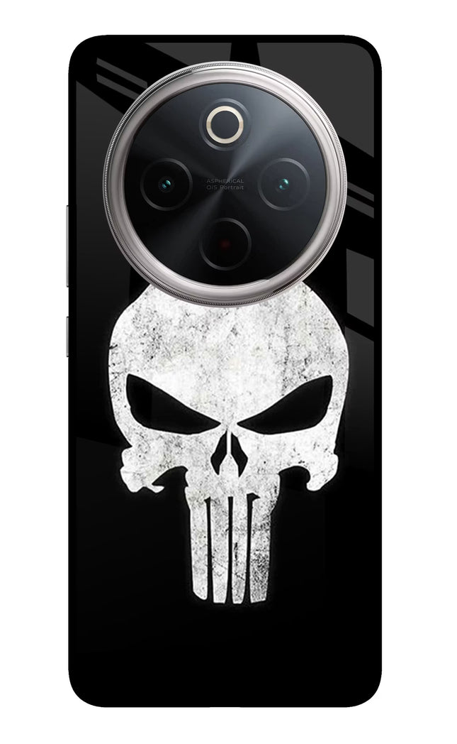 Punisher Skull Vivo T4 5G Glass Case Back Cover by Casekaro