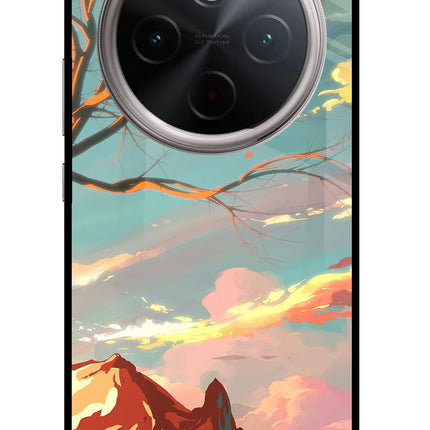 Scenery Vivo T4 5G Glass Case Back Cover by Casekaro