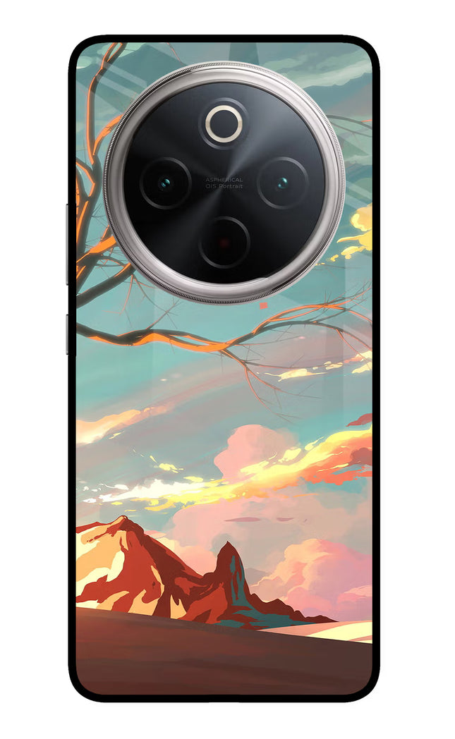 Scenery Vivo T4 5G Glass Case Back Cover by Casekaro
