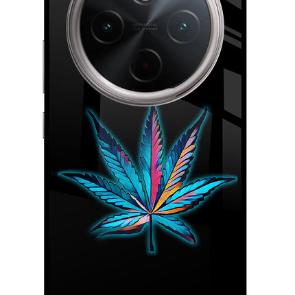 Weed Vivo T4 5G Glass Case Back Cover by Casekaro