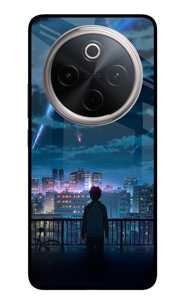 Anime Vivo T4 5G Glass Case Back Cover by Casekaro