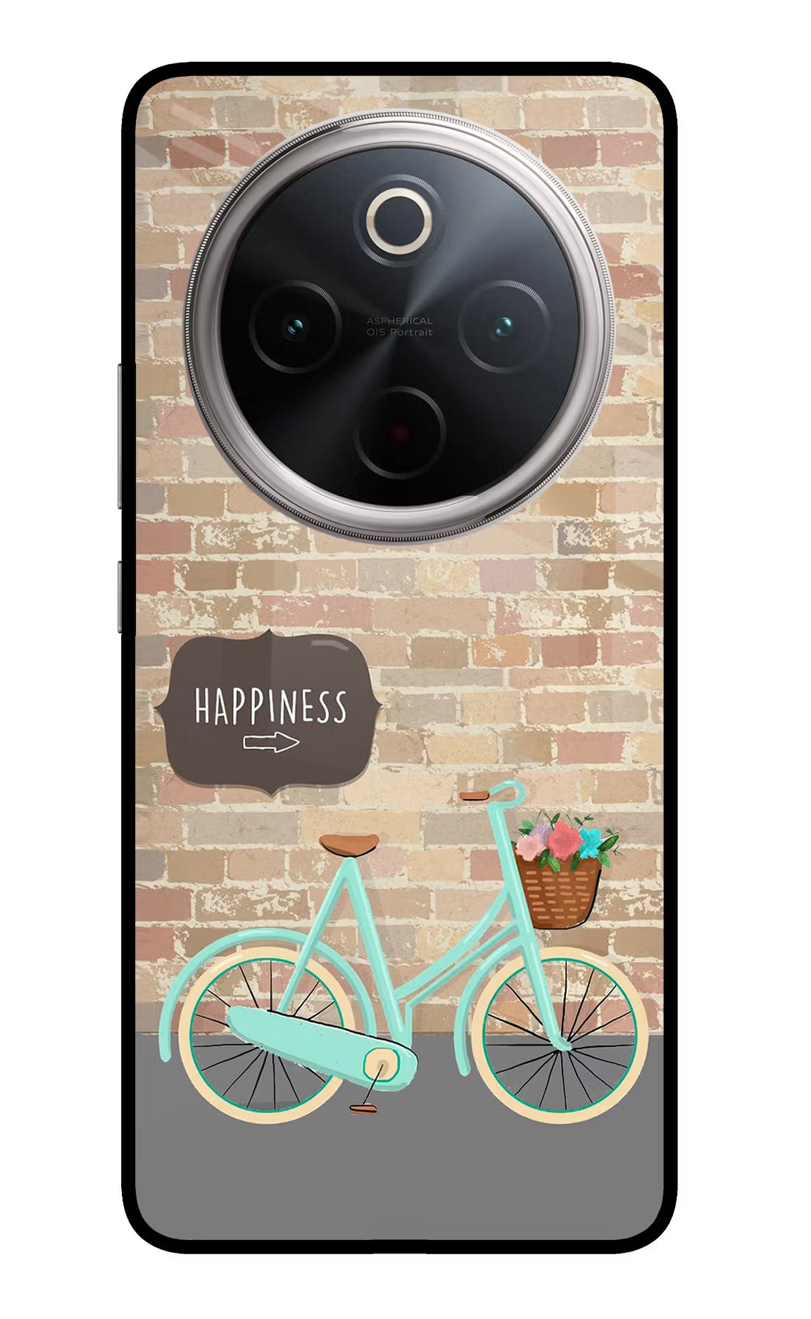 Happiness Artwork Vivo T4 5G Glass Case Back Cover by Casekaro