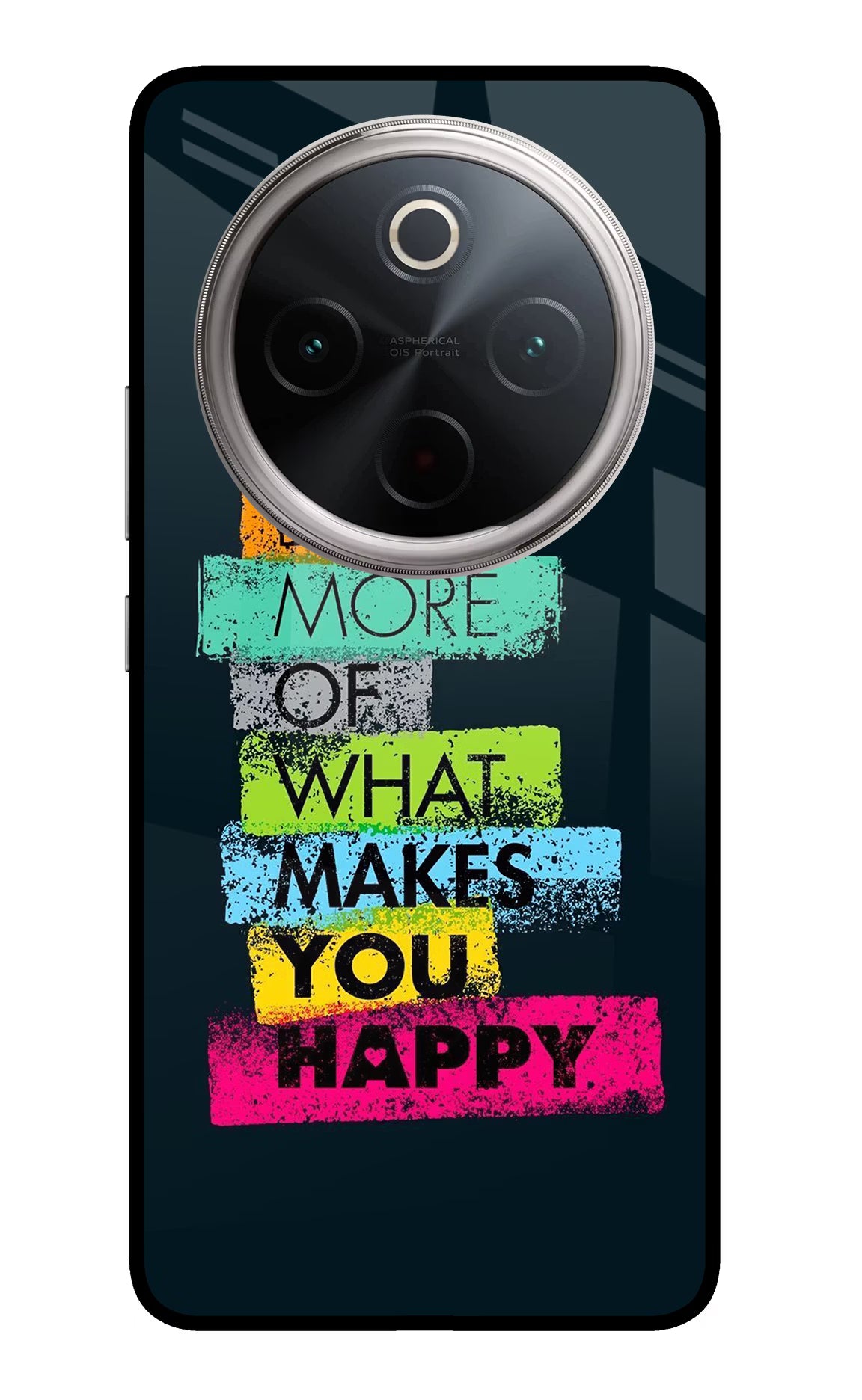Do More Of What Makes You Happy Vivo T4 5G Glass Case Back Cover by Casekaro