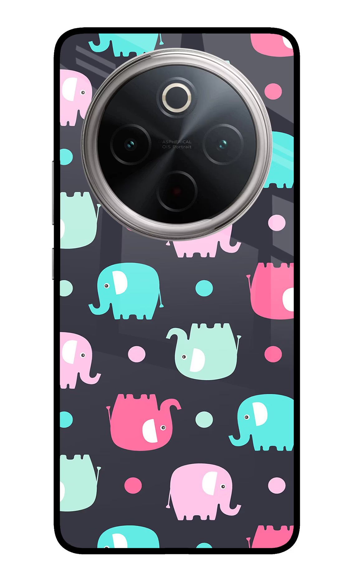Elephants Vivo T4 5G Glass Case