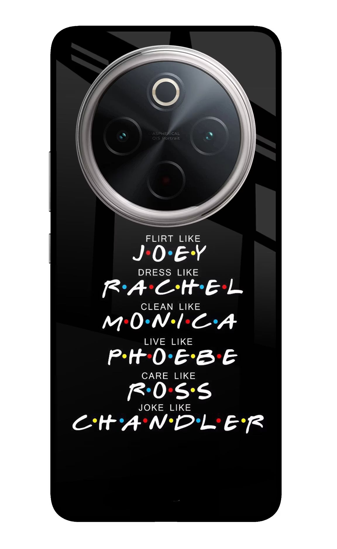 FRIENDS Character Vivo T4 5G Glass Case