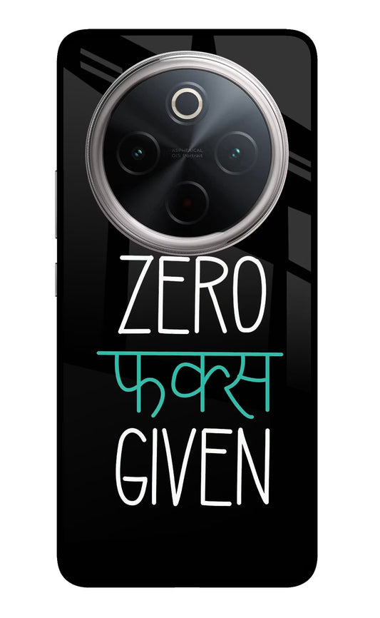 Zero Fucks Given Vivo T4 5G Glass Case