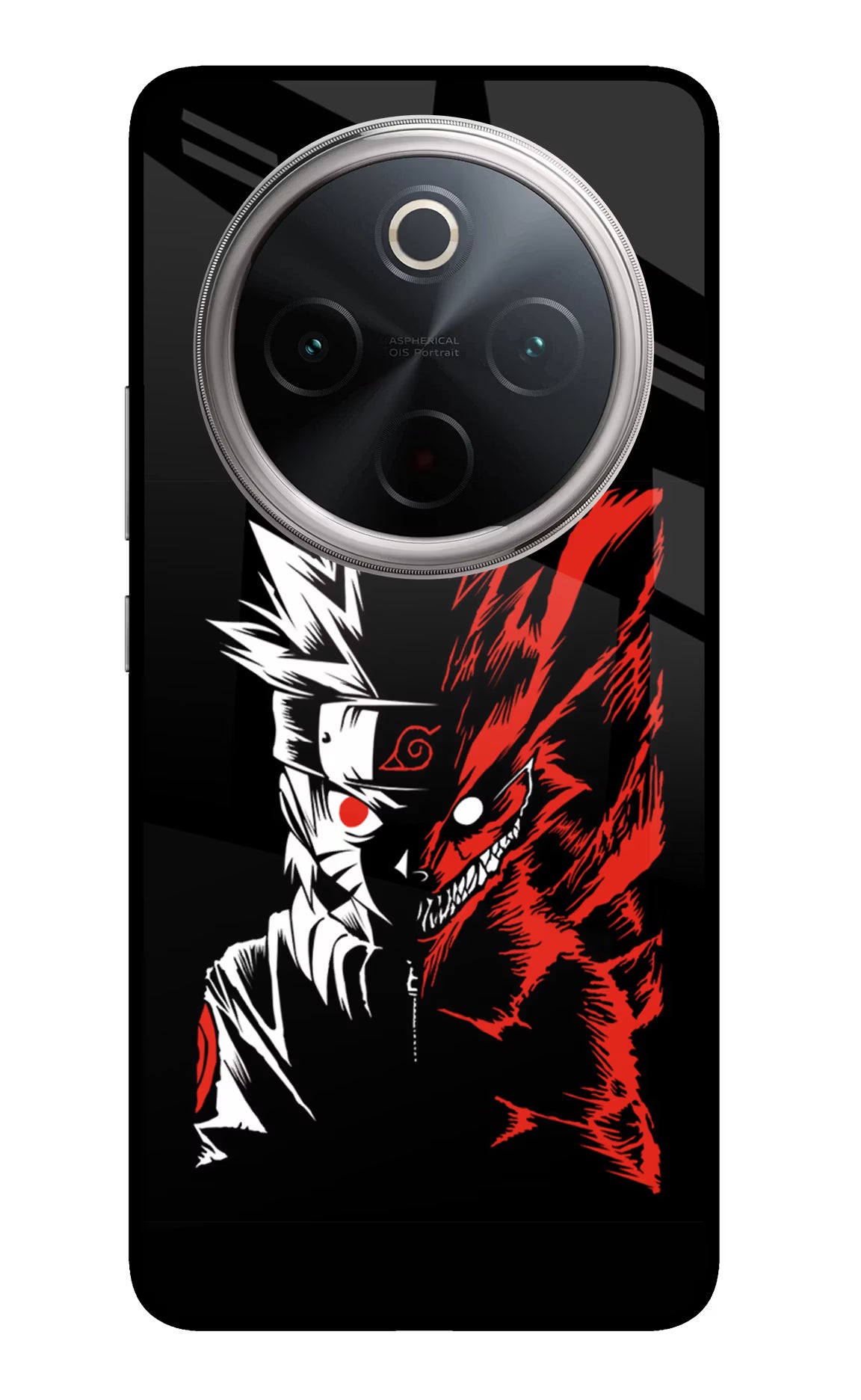 Naruto Two Face Vivo T4 5G Glass Case Back Cover by Casekaro