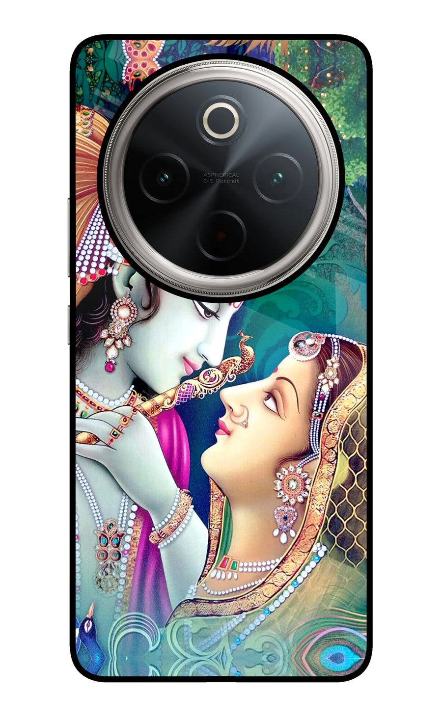 Lord Radha Krishna Vivo T4 5G Back Cover, Glass case
