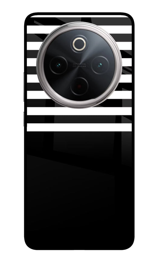 Black and White Print Vivo T4 5G Glass Case