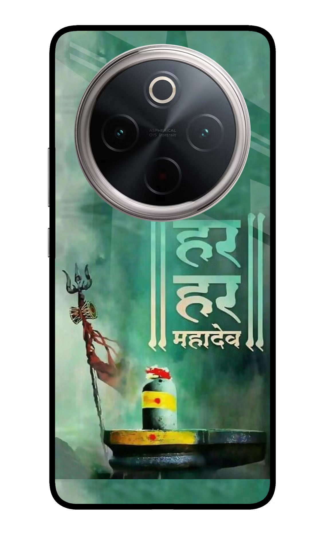 Har Har Mahadev Shivling Vivo T4 5G Glass Case