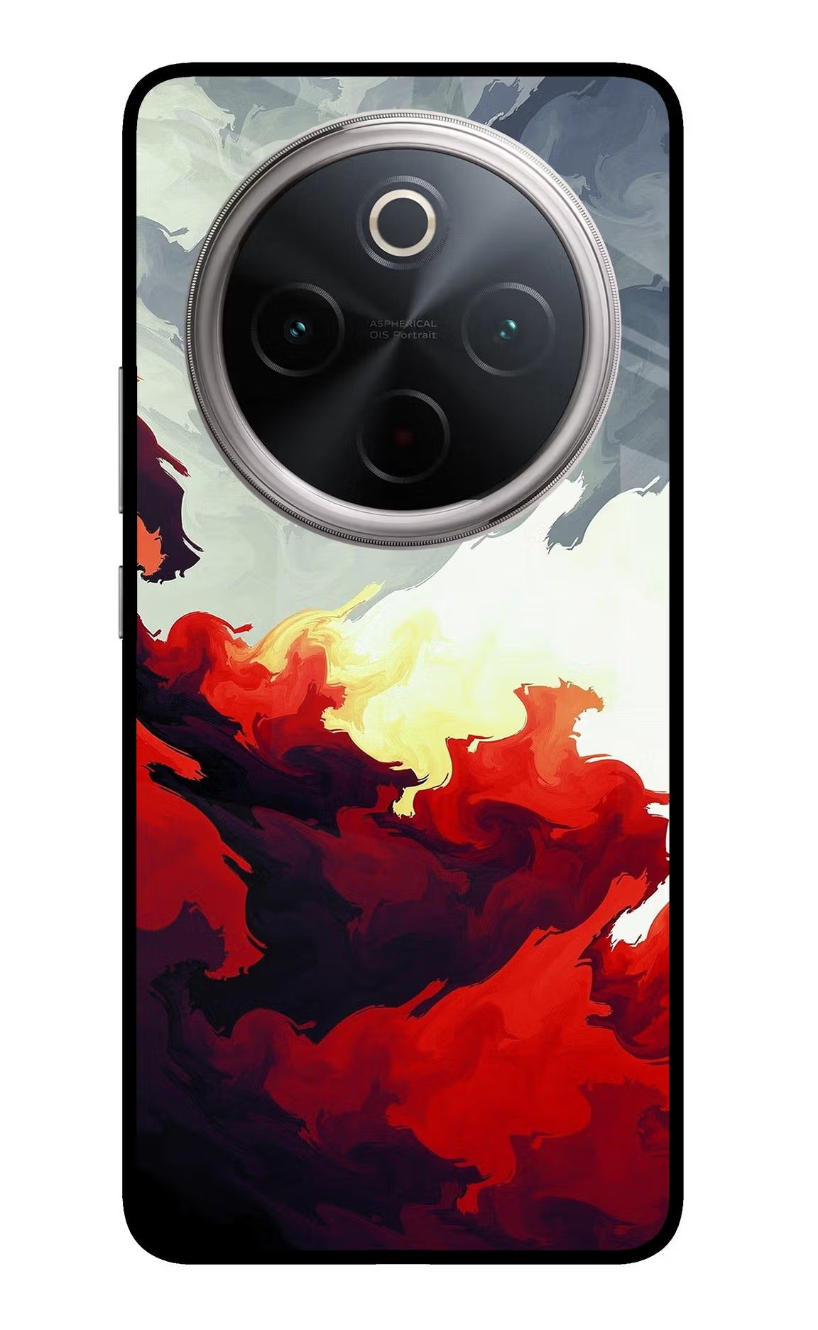 Fire Cloud Vivo T4 5G Glass Case Back Cover by Casekaro