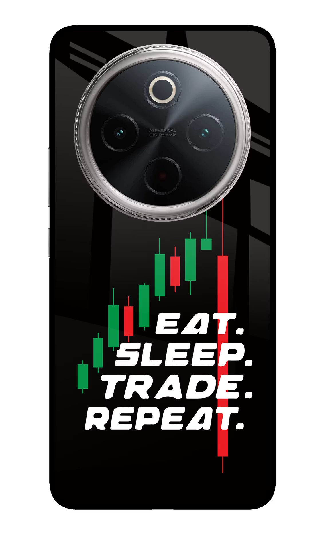 Eat Sleep Trade Repeat Vivo T4 5G Glass Case