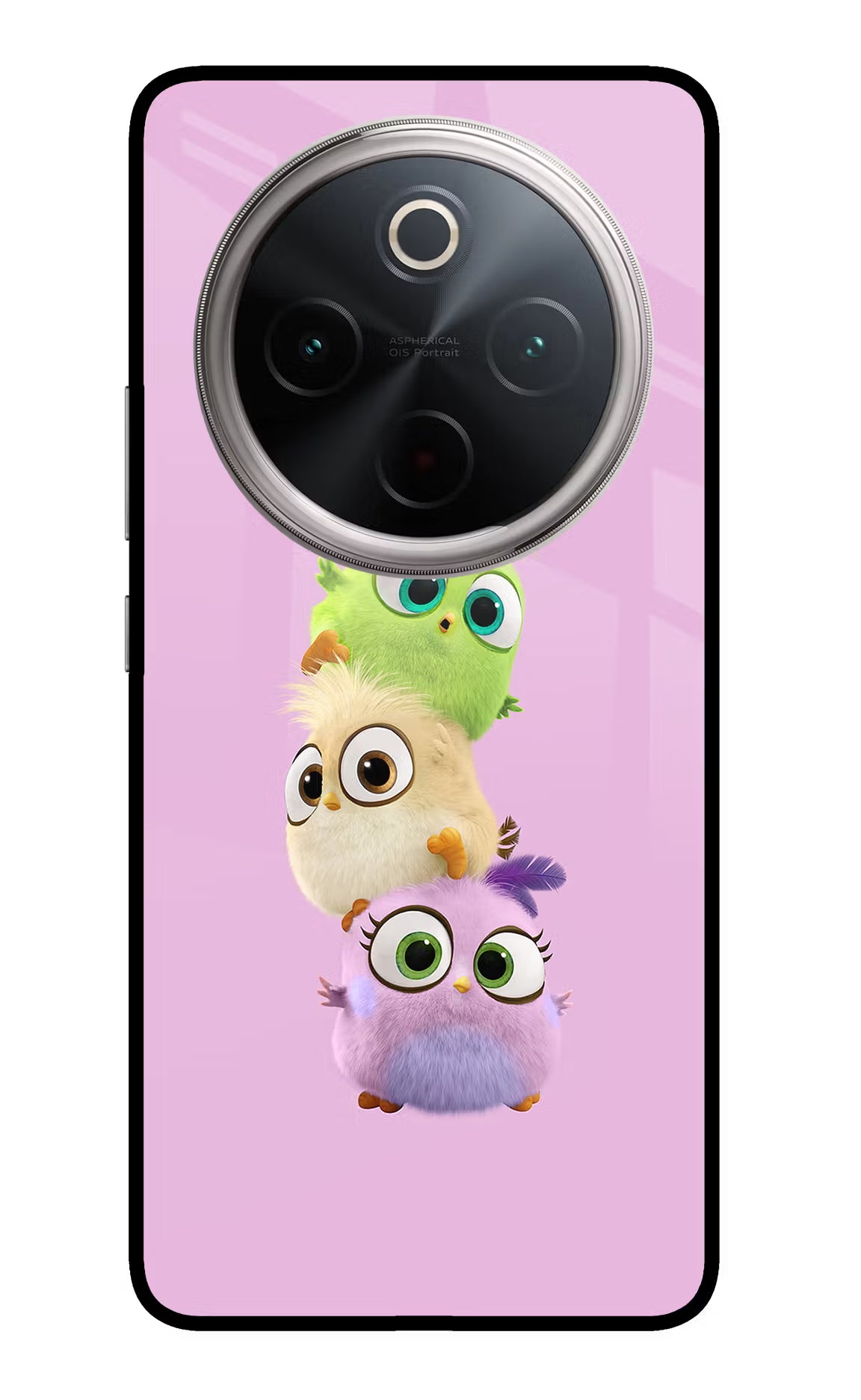 Cute Little Birds Vivo T4 5G Glass Case Back Cover by Casekaro