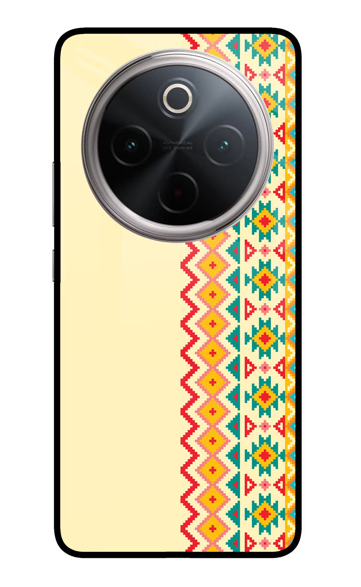 Ethnic Seamless Vivo T4 5G Glass Case Back Cover by Casekaro