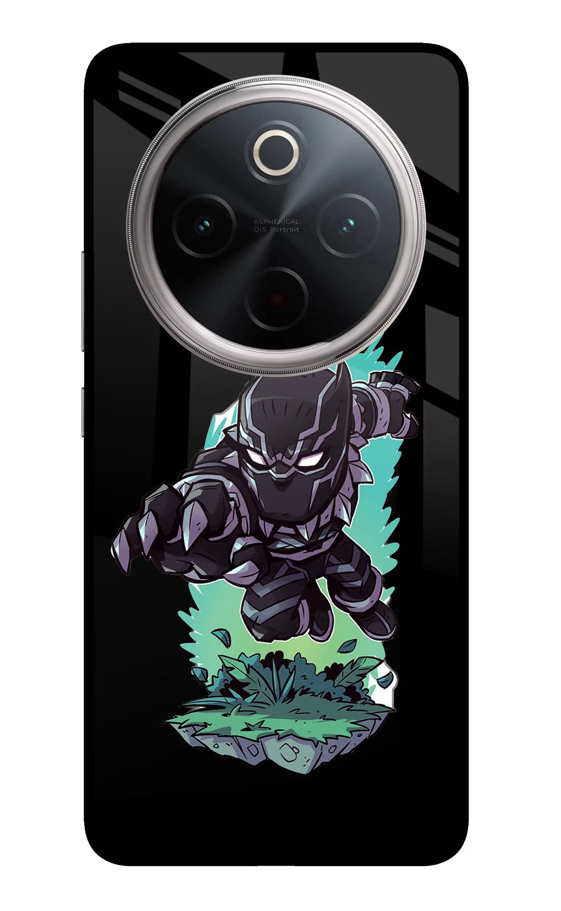 Black Panther Vivo T4 5G Glass Case Back Cover by Casekaro