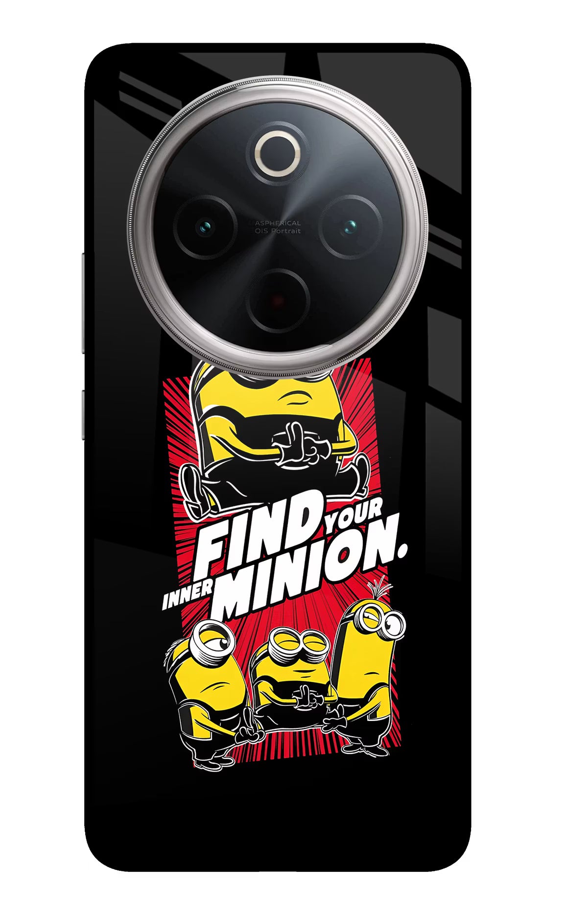 Find your inner Minion Vivo T4 5G Glass Case Back Cover by Casekaro