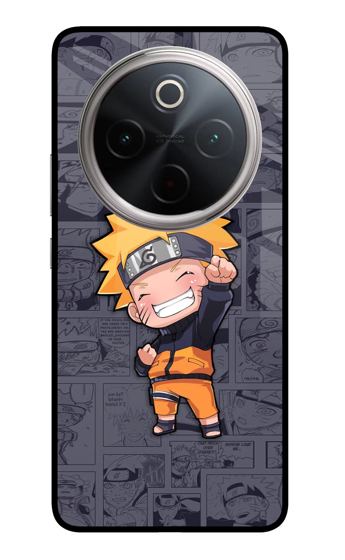 Chota Naruto Vivo T4 5G Glass Case Back Cover by Casekaro