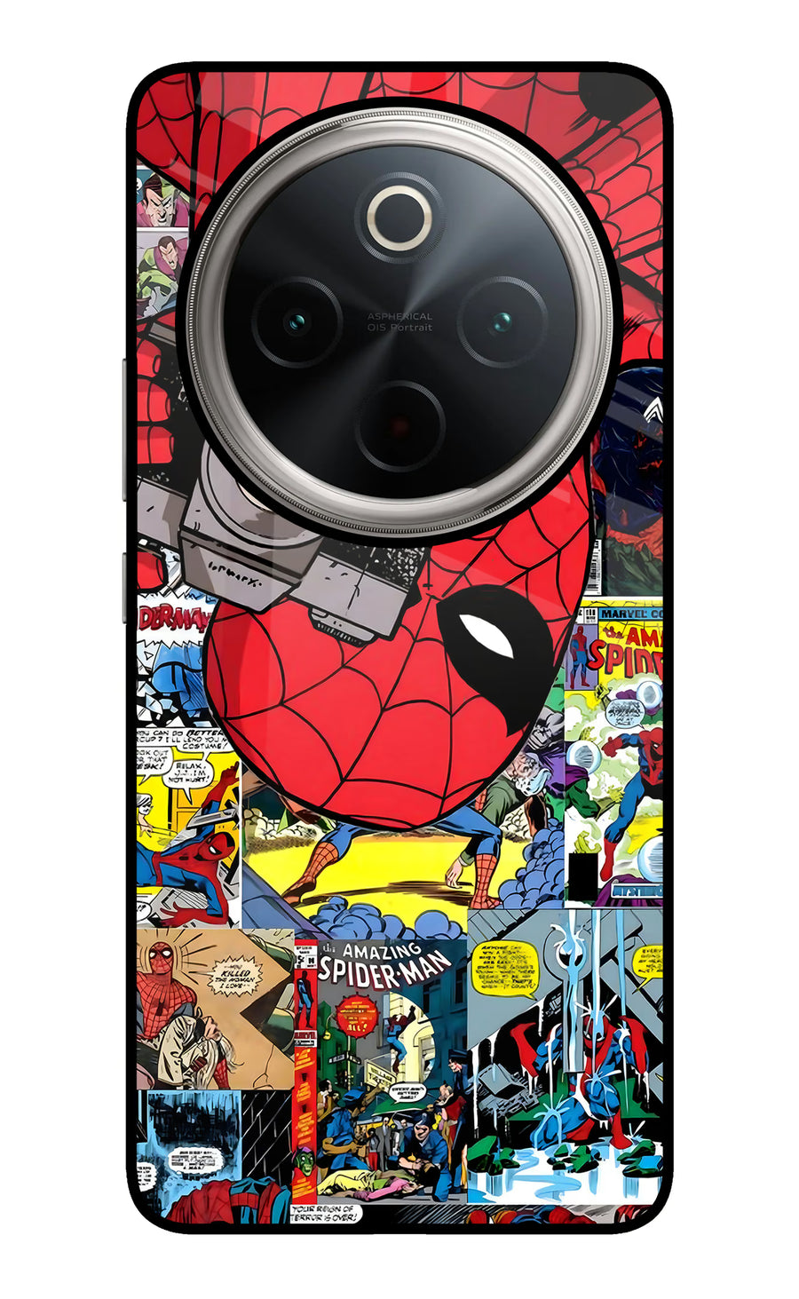 Spider Man Vivo T4 5G Back Cover, Glass case