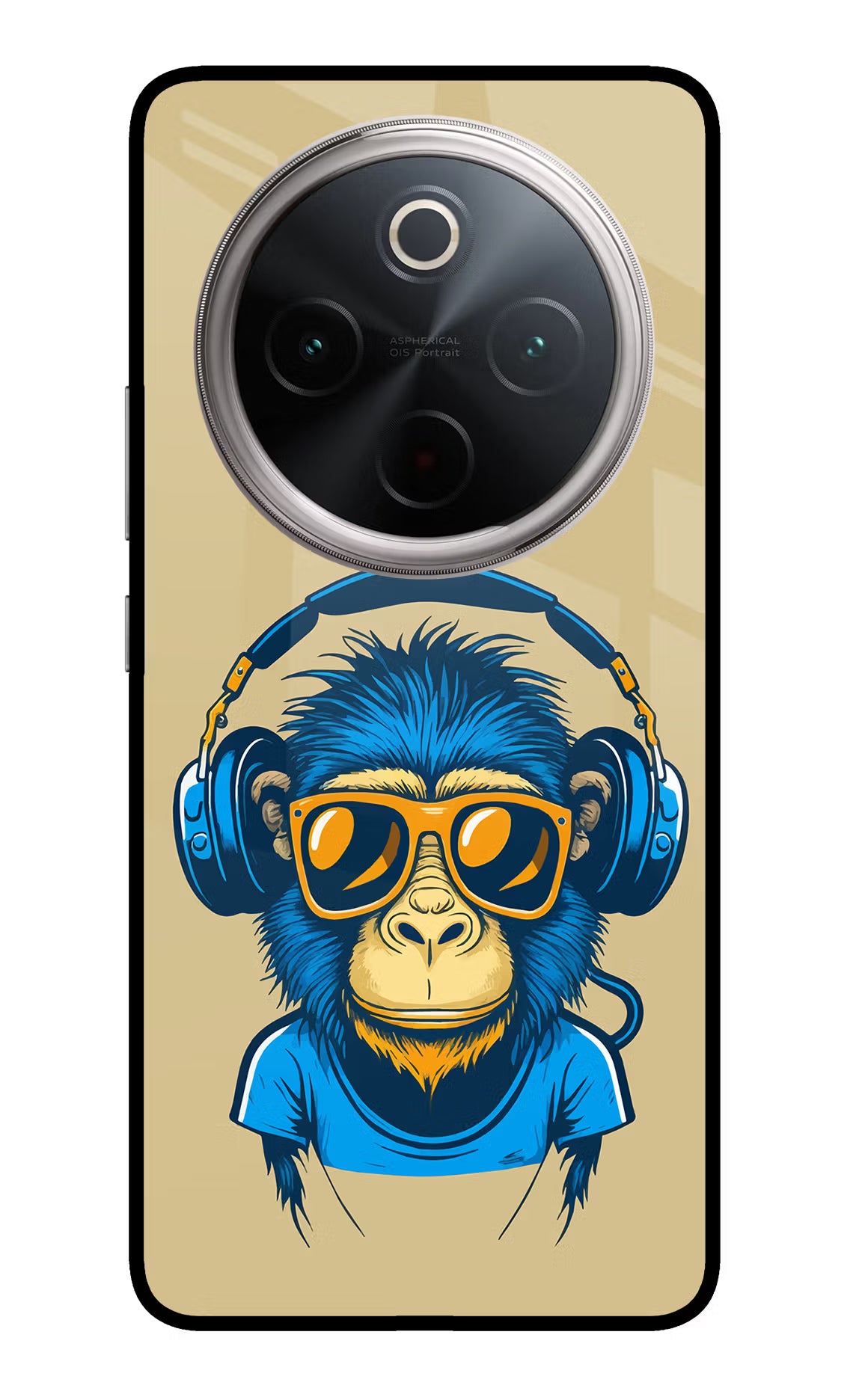 Monkey Headphone Vivo T4 5G Glass Case