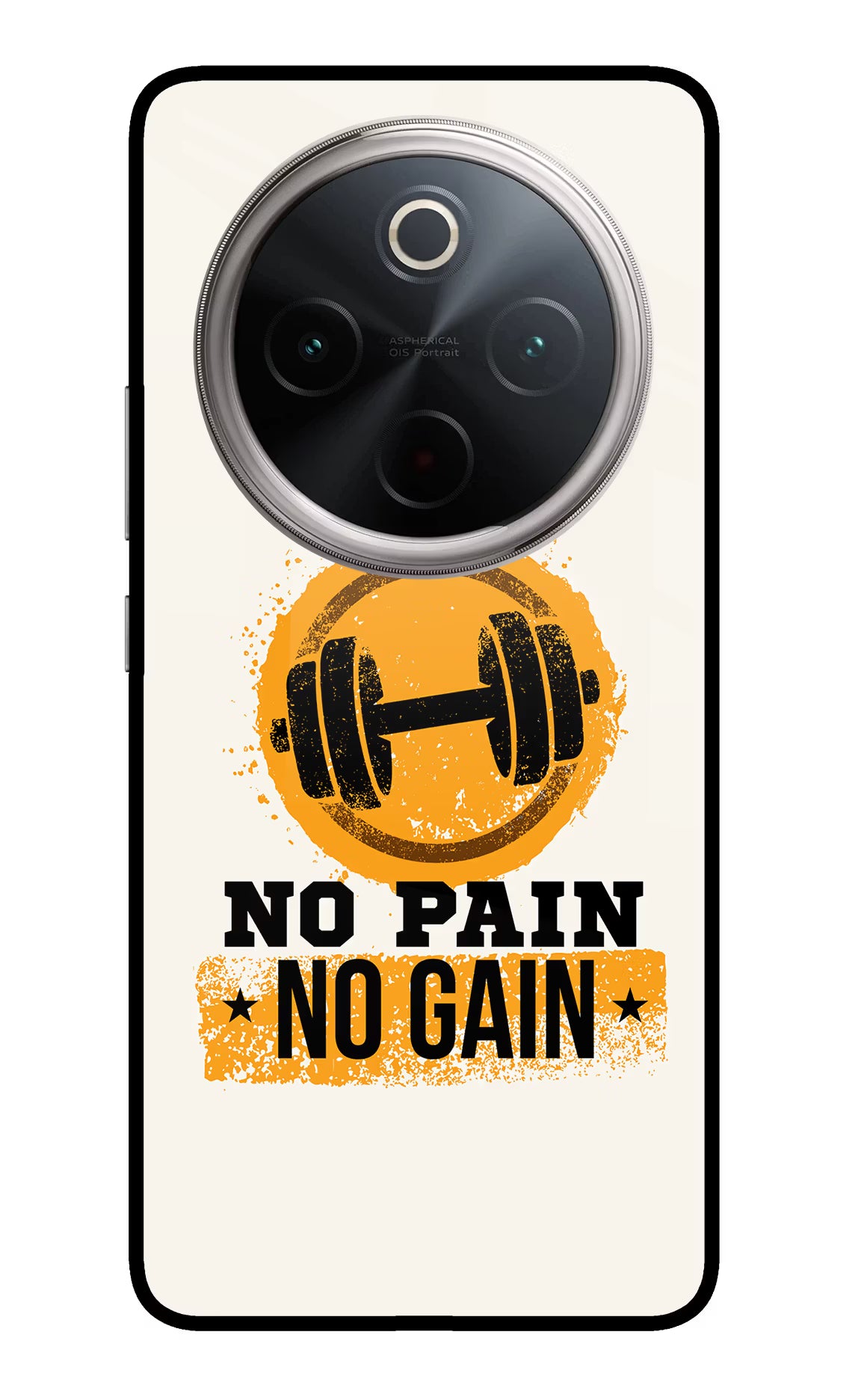 No Pain No Gain Vivo T4 5G Glass Case