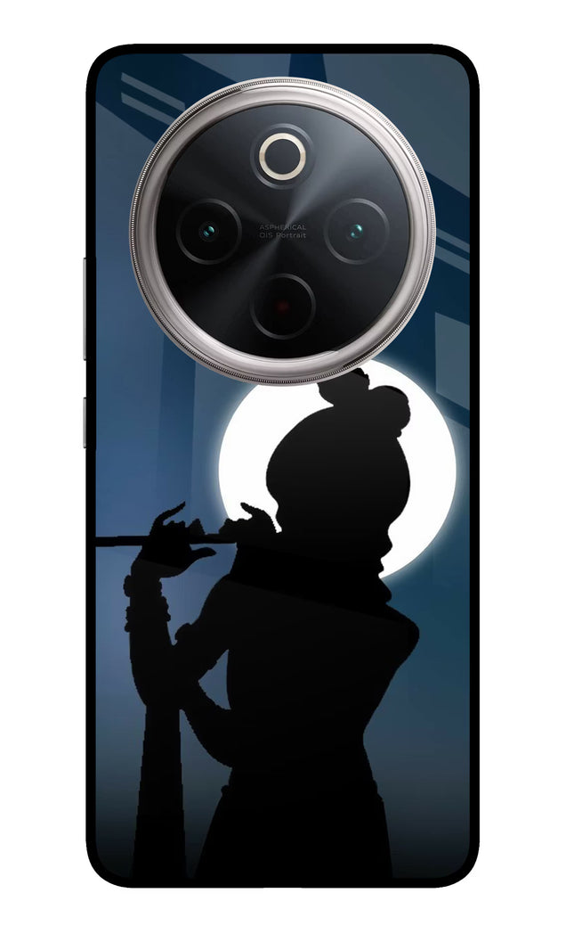 Shri Krishna Silhouette Vivo T4 5G Glass Case Back Cover by Casekaro