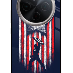 Captain America Marvel Art Vivo T4 5G Glass Case