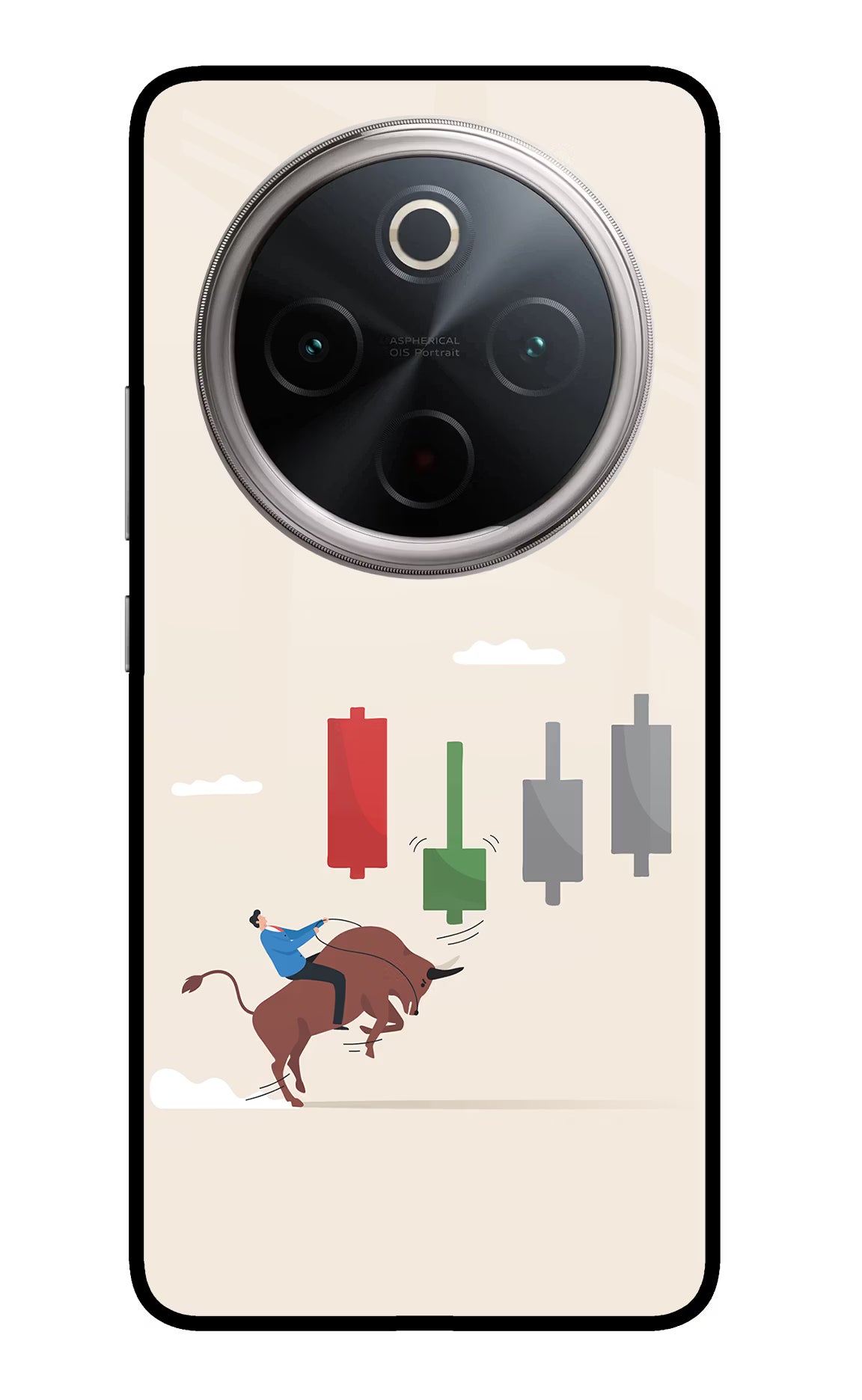 Bull Trading Momentum Vivo T4 5G Glass Case