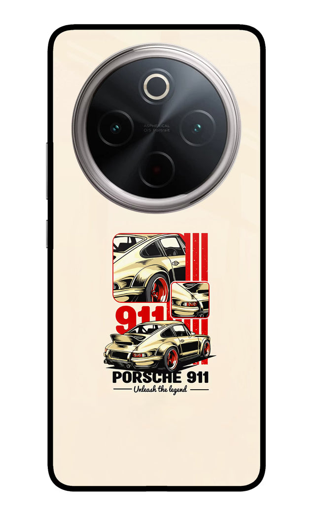 Classic Porsche 911 Vivo T4 5G Glass Case Back Cover by Casekaro