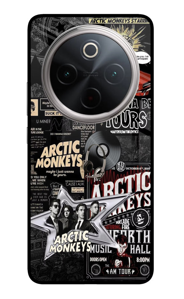 Arctic Monkeys Vivo T4 5G Glass Case Back Cover by Casekaro