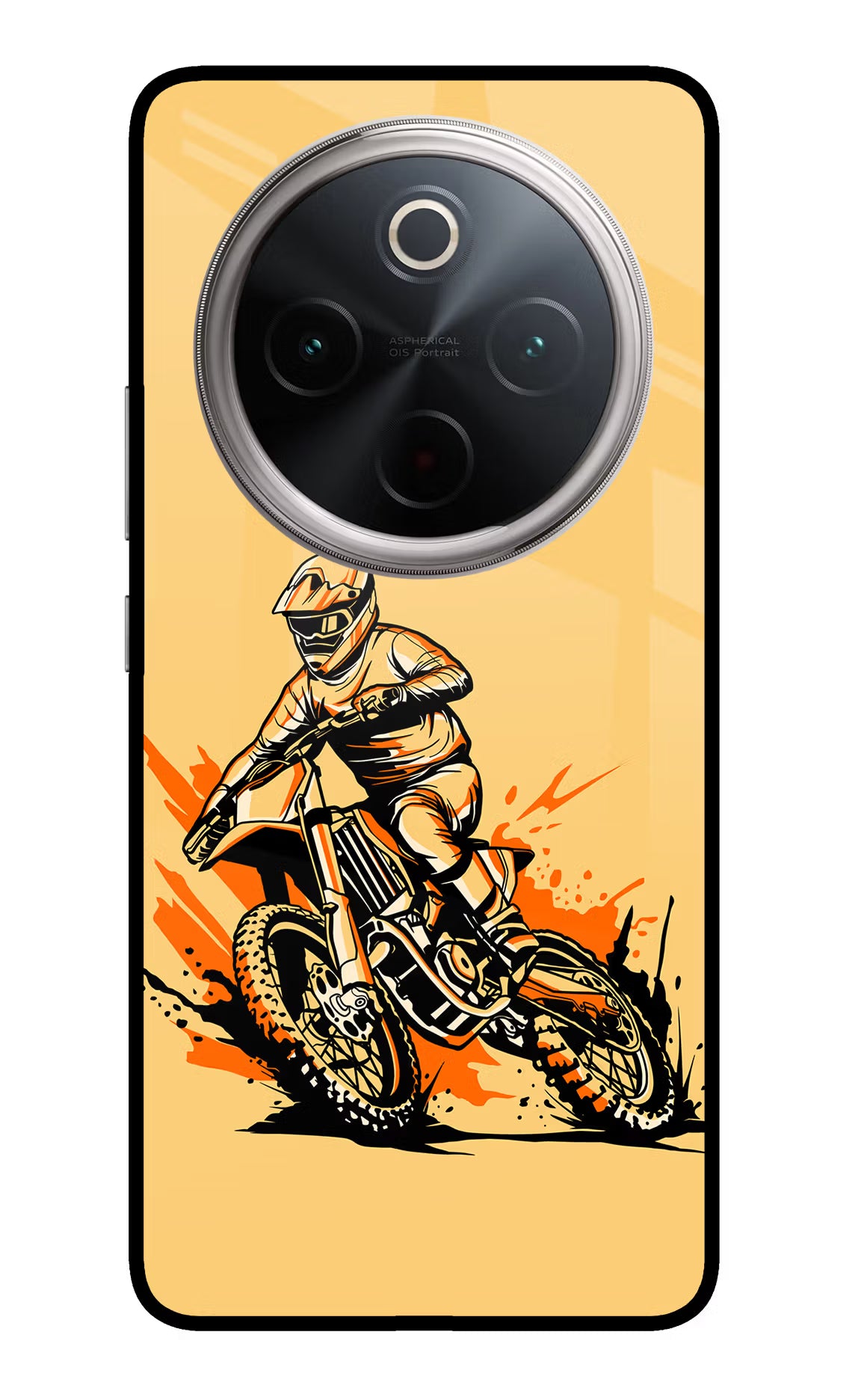 Off-Road Fury Vivo T4 5G Glass Case Back Cover by Casekaro