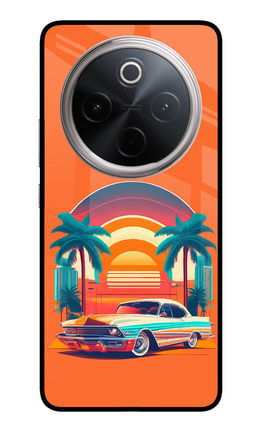Palm Drive 80s Vivo T4 5G Glass Case