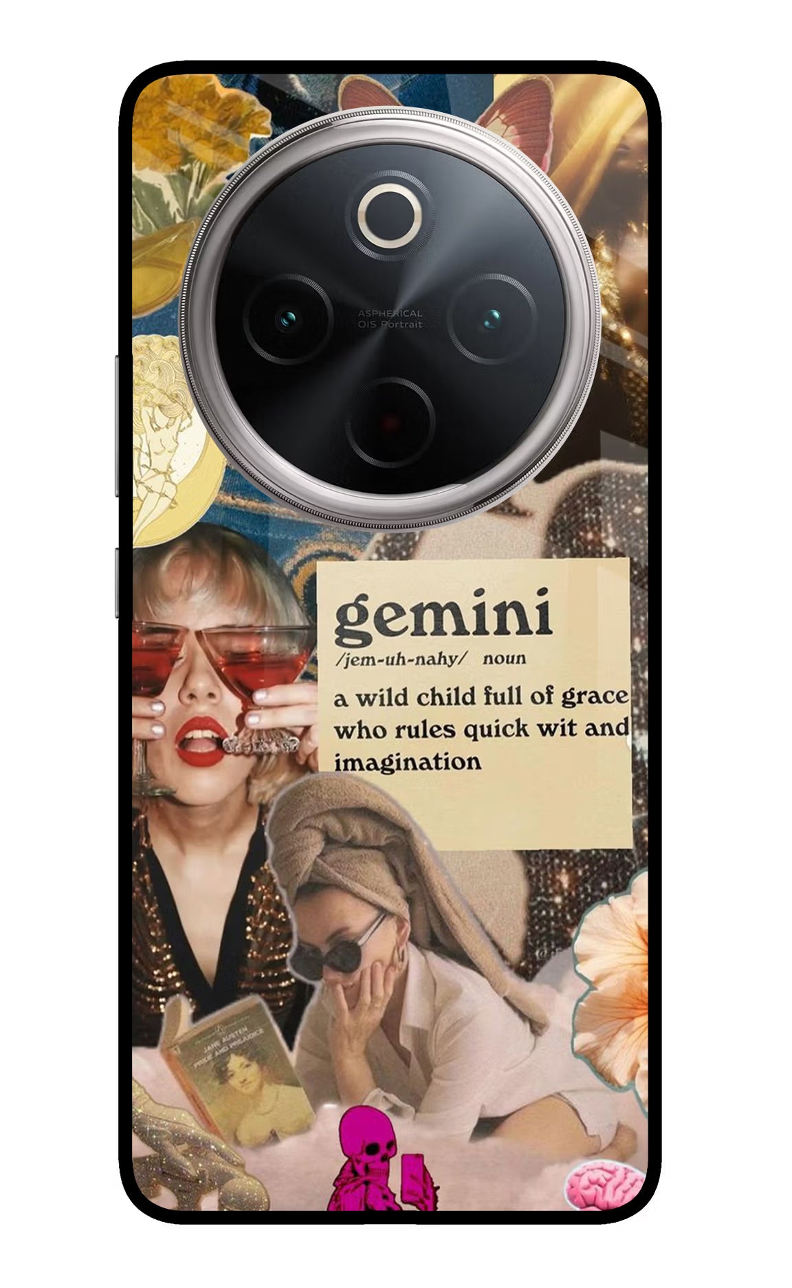 Gemini Zodiac Vivo T4 5G Glass Case Back Cover by Casekaro