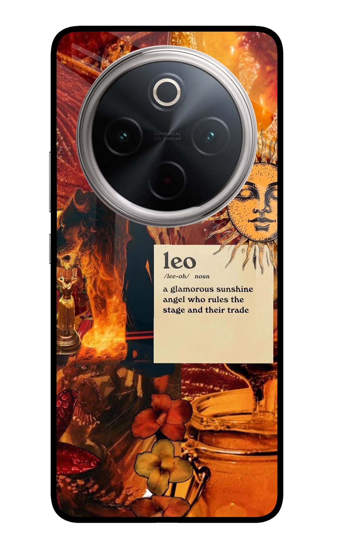 Leo Zodiac Vivo T4 5G Glass Case