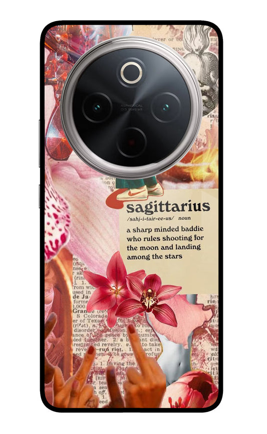 Sagittarius Zodiac Vivo T4 5G Glass Case