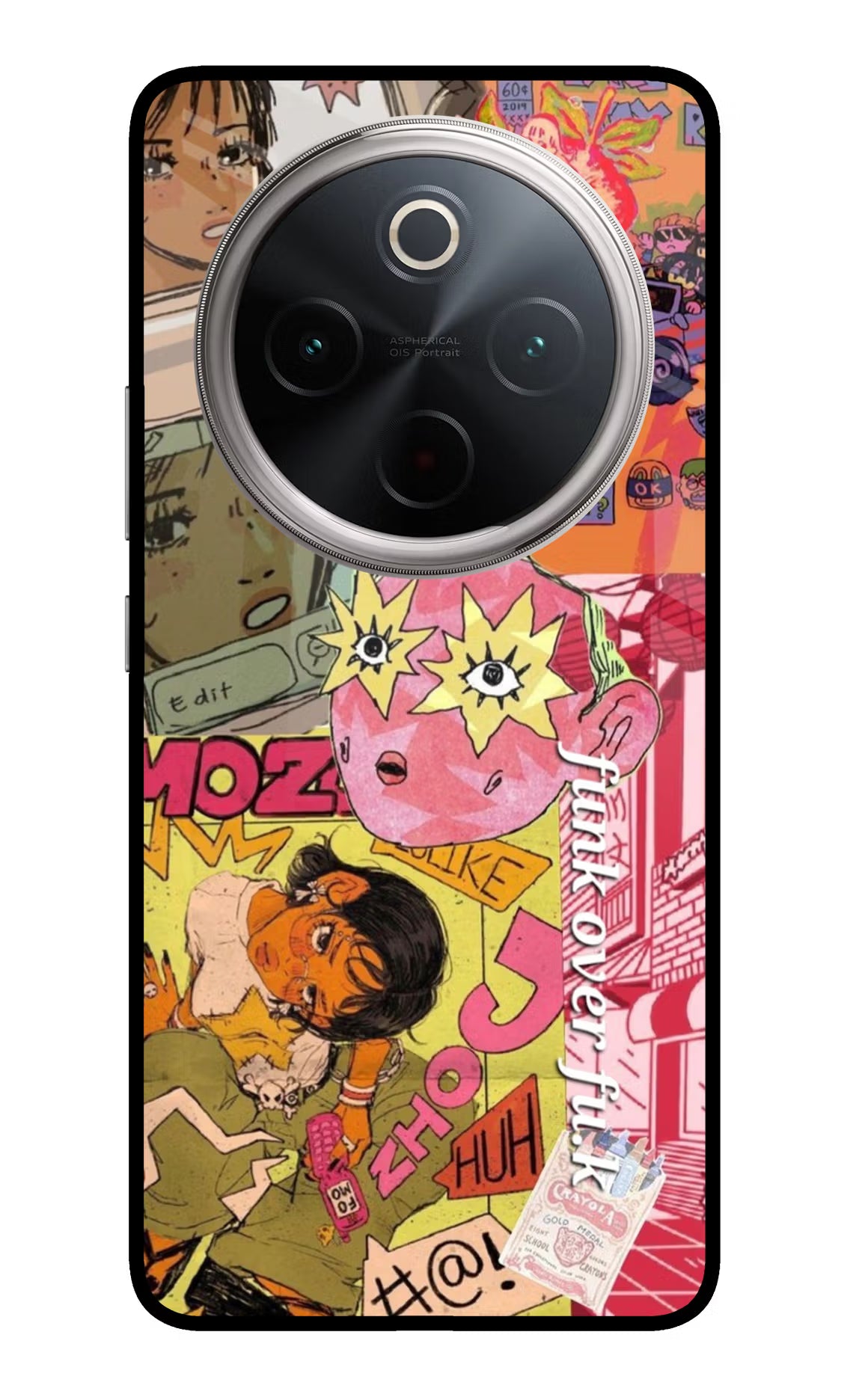 Funkover Vivo T4 5G Glass Case Back Cover by Casekaro