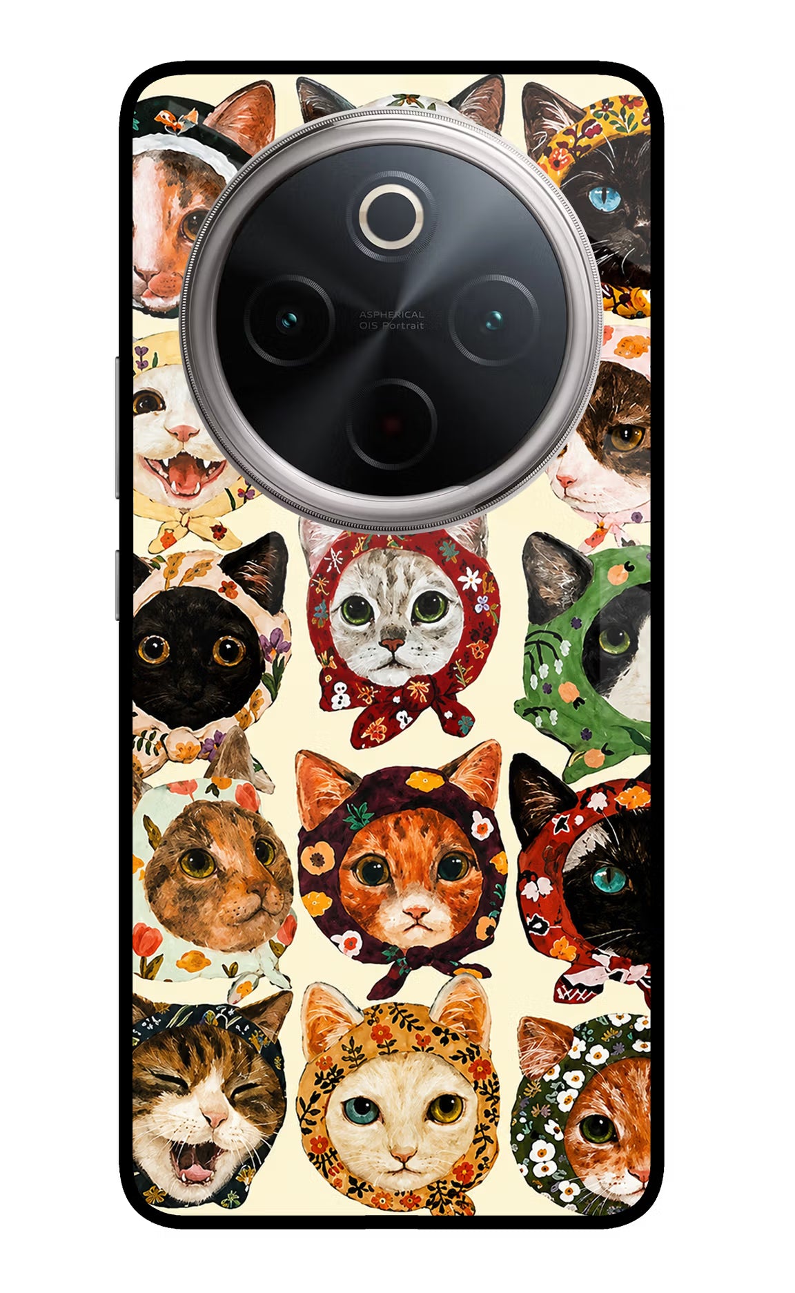 Cool Cat Vivo T4 5G Glass Case